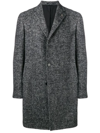 Shop Tagliatore Speckled Coat In Grey