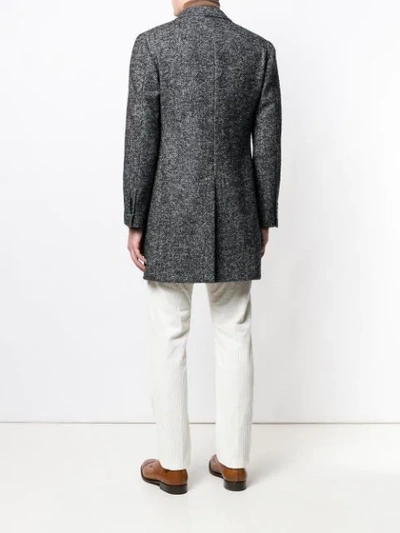 Shop Tagliatore Speckled Coat In Grey