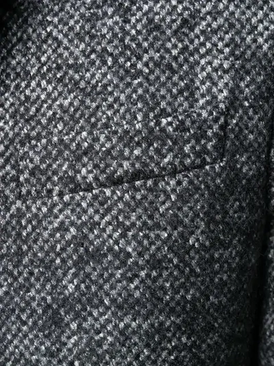 Shop Tagliatore Speckled Coat In Grey