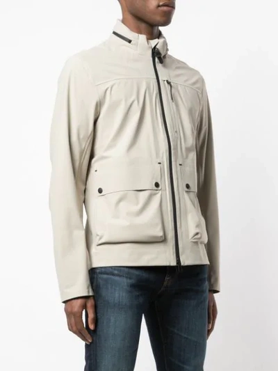 Shop Belstaff Lightweight Zip Jacket In Neutrals