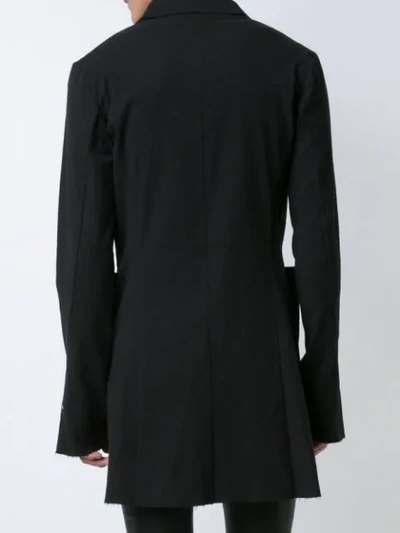 Shop Ma+ Long Blazer In Black