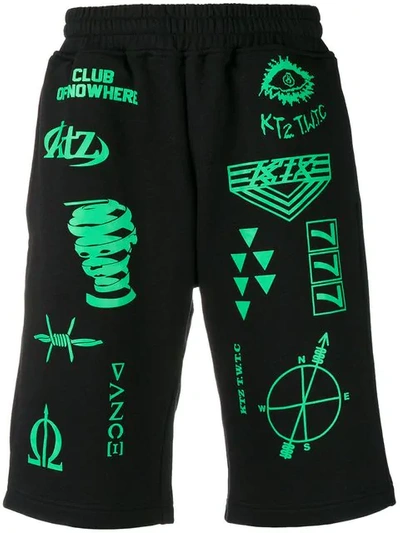 Shop Ktz Scout Patch Shorts In Black