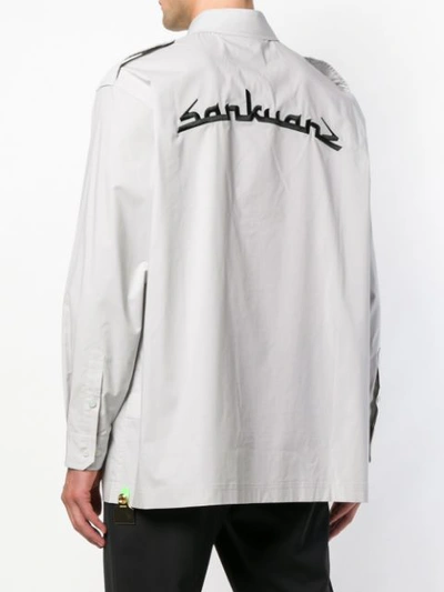 Shop Sankuanz Logo Shirt In Grey