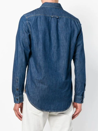 Shop Kent & Curwen Knole Denim Shirt In Blue