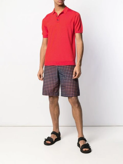 Shop Nuur Classic Polo Shirt In Red