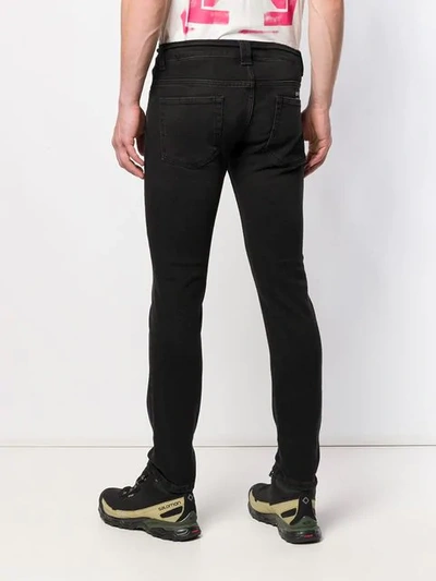 OFF-WHITE TIED WAIST JEANS - 黑色