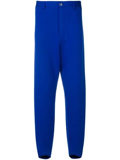 Shop Balenciaga Knit Pantasocks In Blue