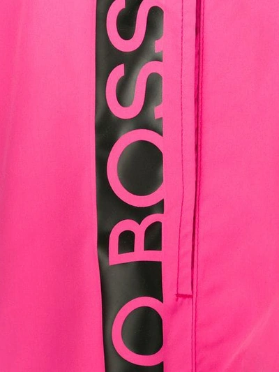 Shop Hugo Boss Swimming Trunks In Pink
