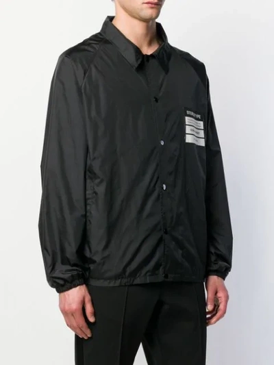 Shop Maison Margiela Stereotype Lightweight Jacket In Black