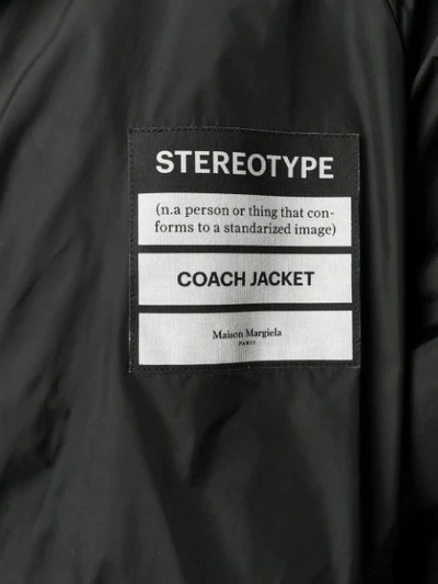 Shop Maison Margiela Stereotype Lightweight Jacket In Black