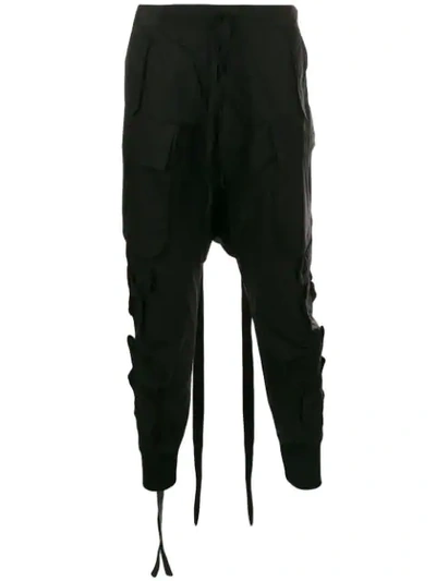 Shop Ben Taverniti Unravel Project Utility Trousers In Black