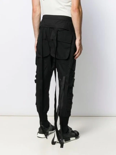 Shop Ben Taverniti Unravel Project Utility Trousers In Black