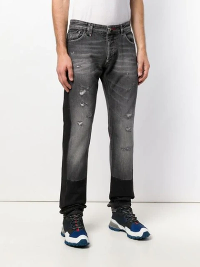 Shop Philipp Plein Straight-leg Jeans In Grey