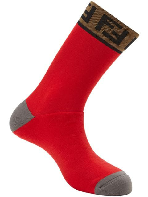 fendi red socks