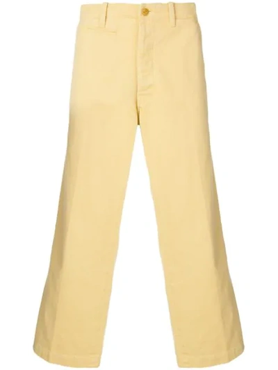 Shop Levi's Homerun Chino Trousers In Yellow