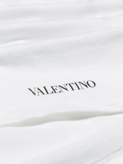 Shop Valentino Flamingos Print T-shirt - White