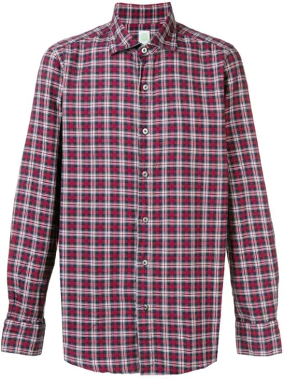 Shop Finamore 1925 Napoli Checked Shirt In Red