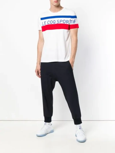 Shop Le Coq Sportif Logo Print T-shirt - White