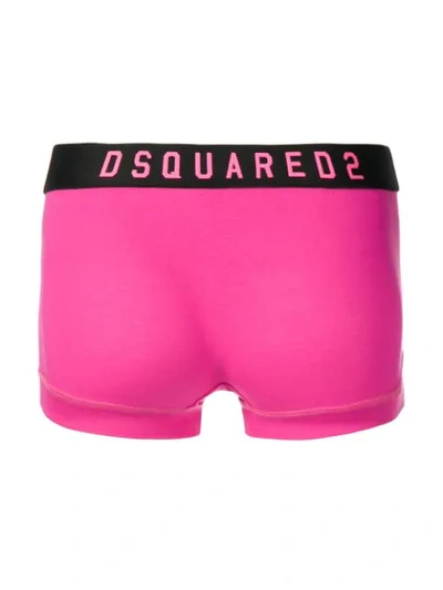 Shop Dsquared2 'icon' Shorts - Rosa In Pink