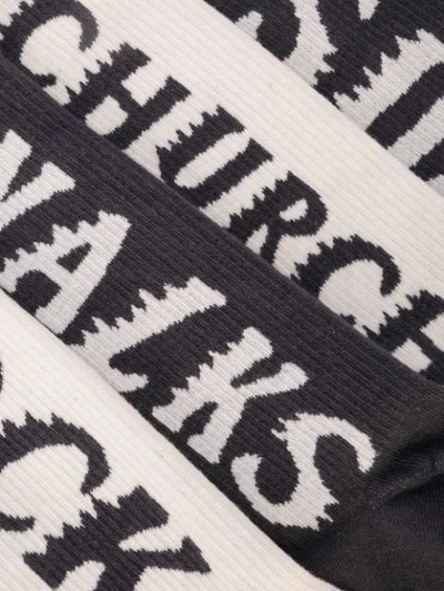 Shop Yeezy Jesus Walks Socks In White ,grey
