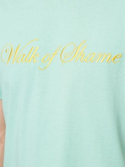 Shop Walk Of Shame T-shirt Mit Logo-stickerei - Grün In Green