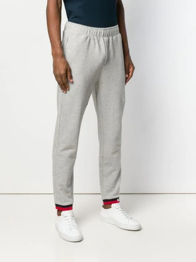 Shop Moncler Elasticated Waist Track Pants In Grey