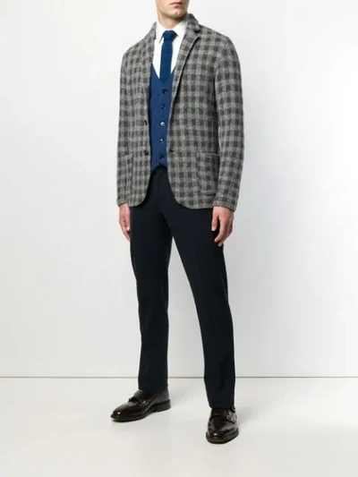 Shop Lardini Classic Formal Vest In Blue