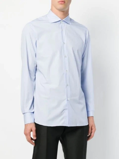 Shop Borriello Russo Capri By  Classic Longsleeved Shirt - Blue