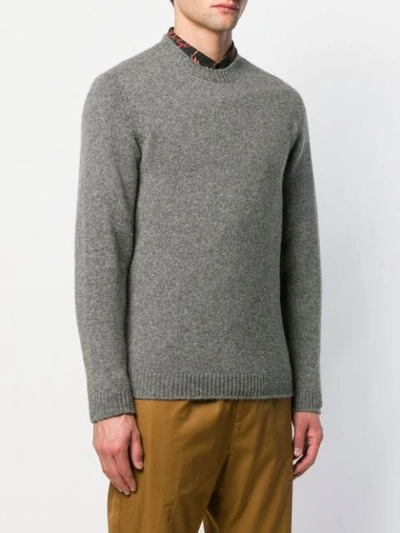 Shop Nuur Fine Knit Sweatshirt In Grey