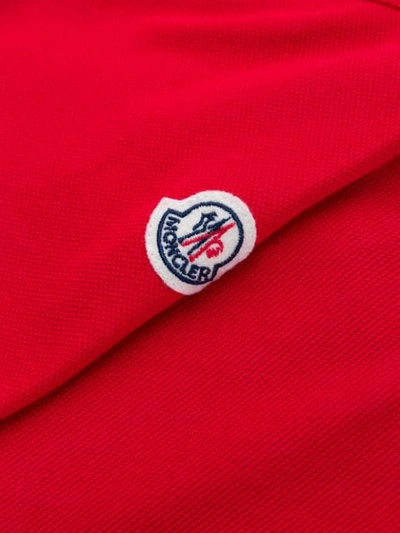 Shop Moncler Classic Polo Shirt In Red