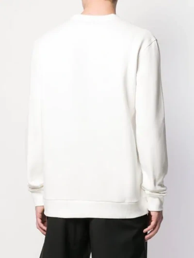 Shop Lanvin Print Sweatshirt In 0 Bianco