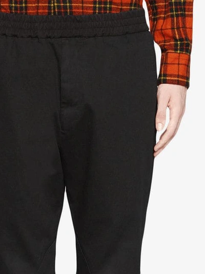 Shop Gucci Cotton Drill Pants In Black