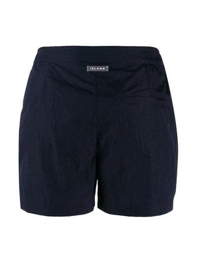 Shop Islang Stripe Detail Swim Shorts In Blue