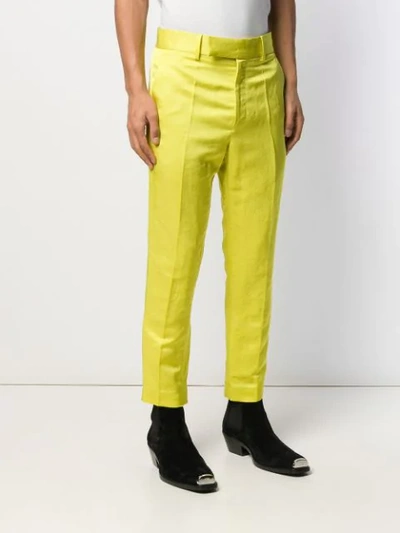 Shop Haider Ackermann Tailored Trousers - Yellow
