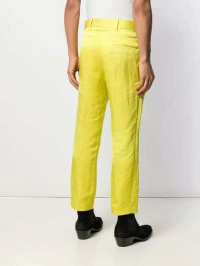 Shop Haider Ackermann Tailored Trousers - Yellow