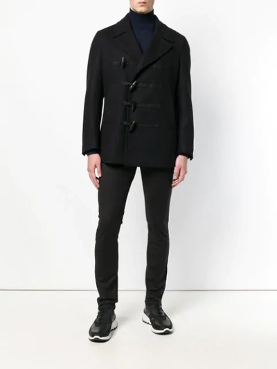 Shop Neil Barrett Skinny Trousers In Black