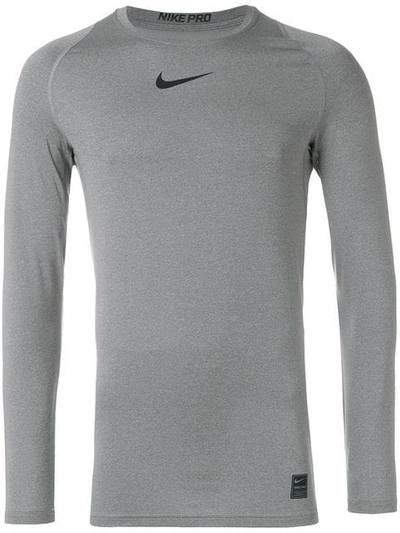 Shop Nike Pro Long In Grey