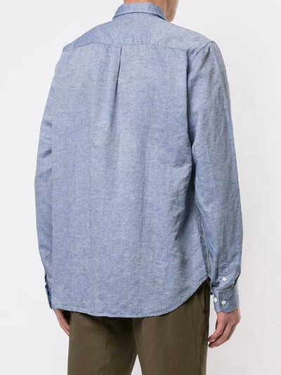 Shop Norse Projects Casual Shirt In Blue
