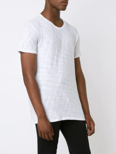 Atm Anthony Thomas Melillo Slub Jersey Crewneck T-shirt In White