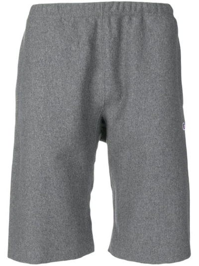 Shop Champion Logo Knee-length Shorts - Grey
