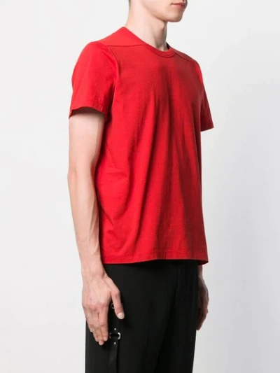 Shop Rick Owens Classic T-shirt In Red