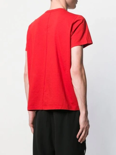 Shop Rick Owens Classic T-shirt In Red