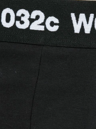 Shop 032c Logo Band Boxers In Black