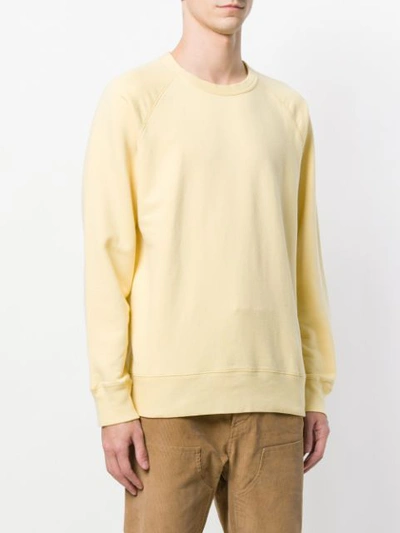 Shop Our Legacy Classic Crew Neck Sweatshirt In Yellow