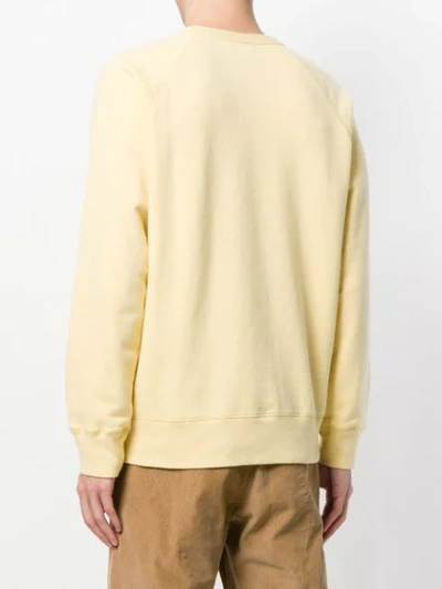 Shop Our Legacy Classic Crew Neck Sweatshirt In Yellow