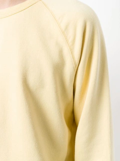 Shop Our Legacy Classic Crew Neck Sweatshirt In Yellow