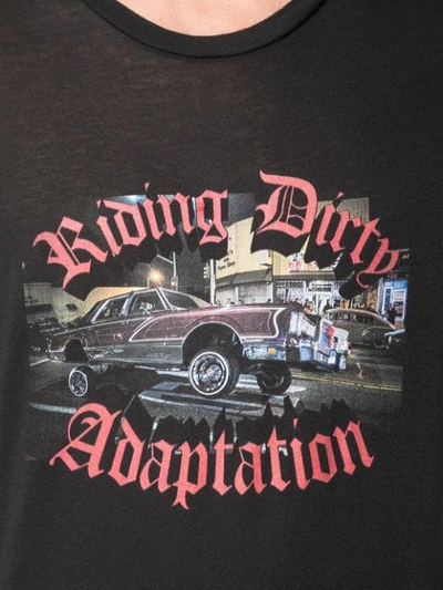 ADAPTATION RIDING DIRTY印花T恤 - 黑色