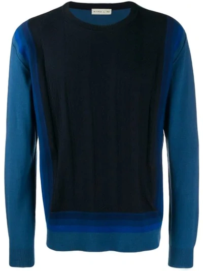Shop Etro Knitted Sweatshirt - Blue