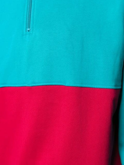 Pleasures Fleecepullover Mit Kontrasteinsatz In Red