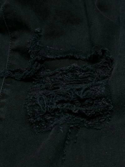 Shop Dolce & Gabbana Crest Embroidered Skinny Jeans In Black